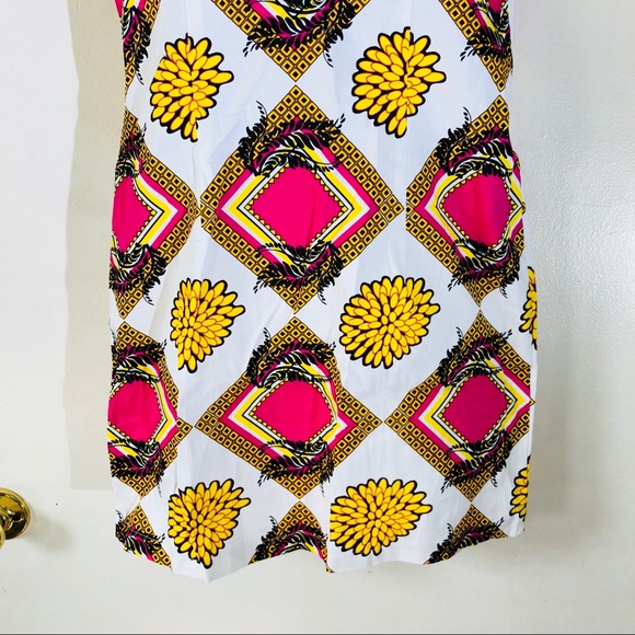 Boutique-Tracy Negoshian geo/floral print dress - Picture 6 of 8